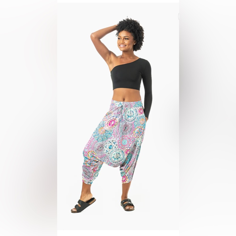 Buddha Pants OG Harem Style Boho Pants size medium‎ purple